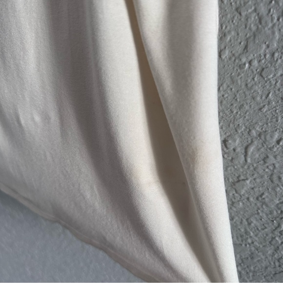 White House Black Market Silk Stretch Ruffle Cami Medium Cream - Picture 7 of 10